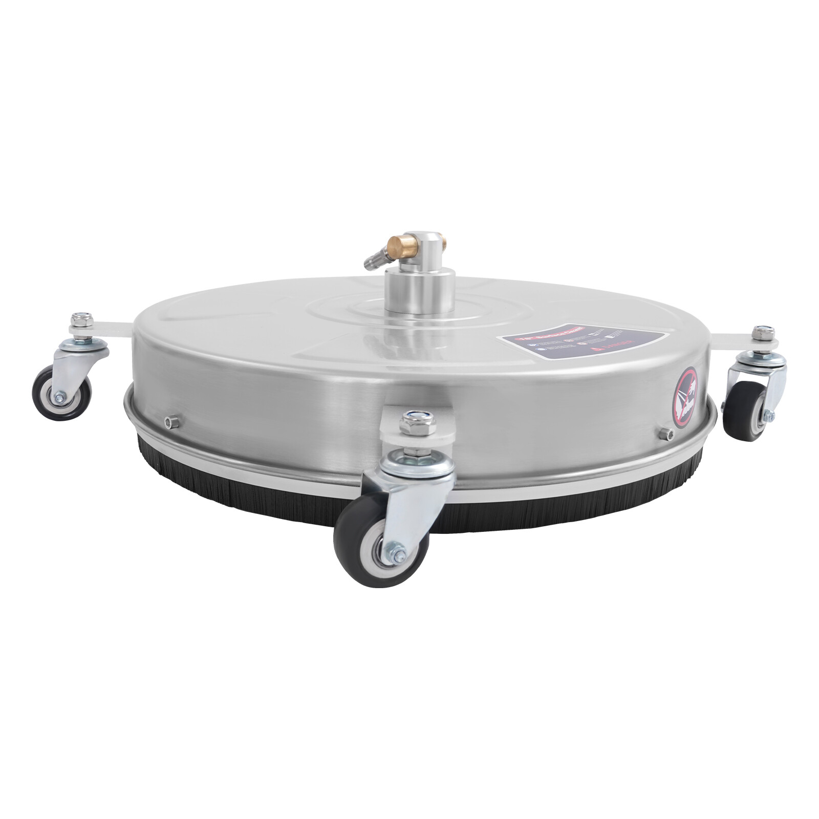 Modern 18-inch Surface Cleaner Stainless Steel Surface Cleaner with 4 Wheels NEW
