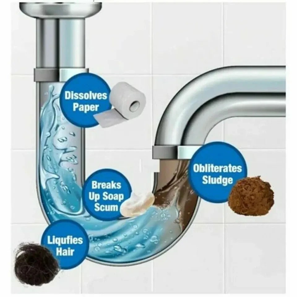 Wild Tornado Powerful Sink & Drain Cleaner High Efficiency Clog Remover & Clean