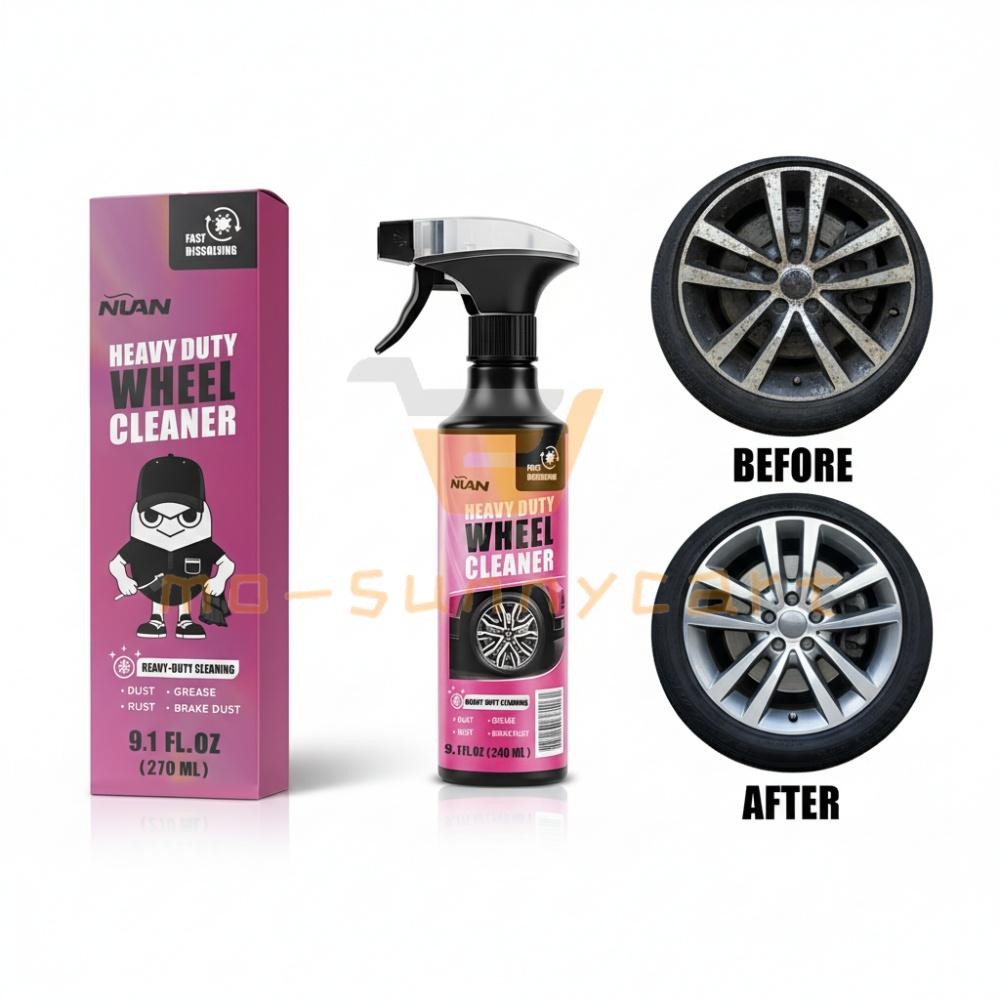 1-3Pack 270ml Powerful Wheel Cleaner Repair Polishing Car Rim Tire Cleaning Kit