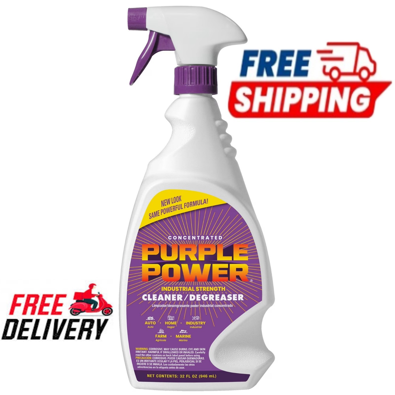Purple Power Concentrated Industrial Cleaner/Degreaser, 32 oz