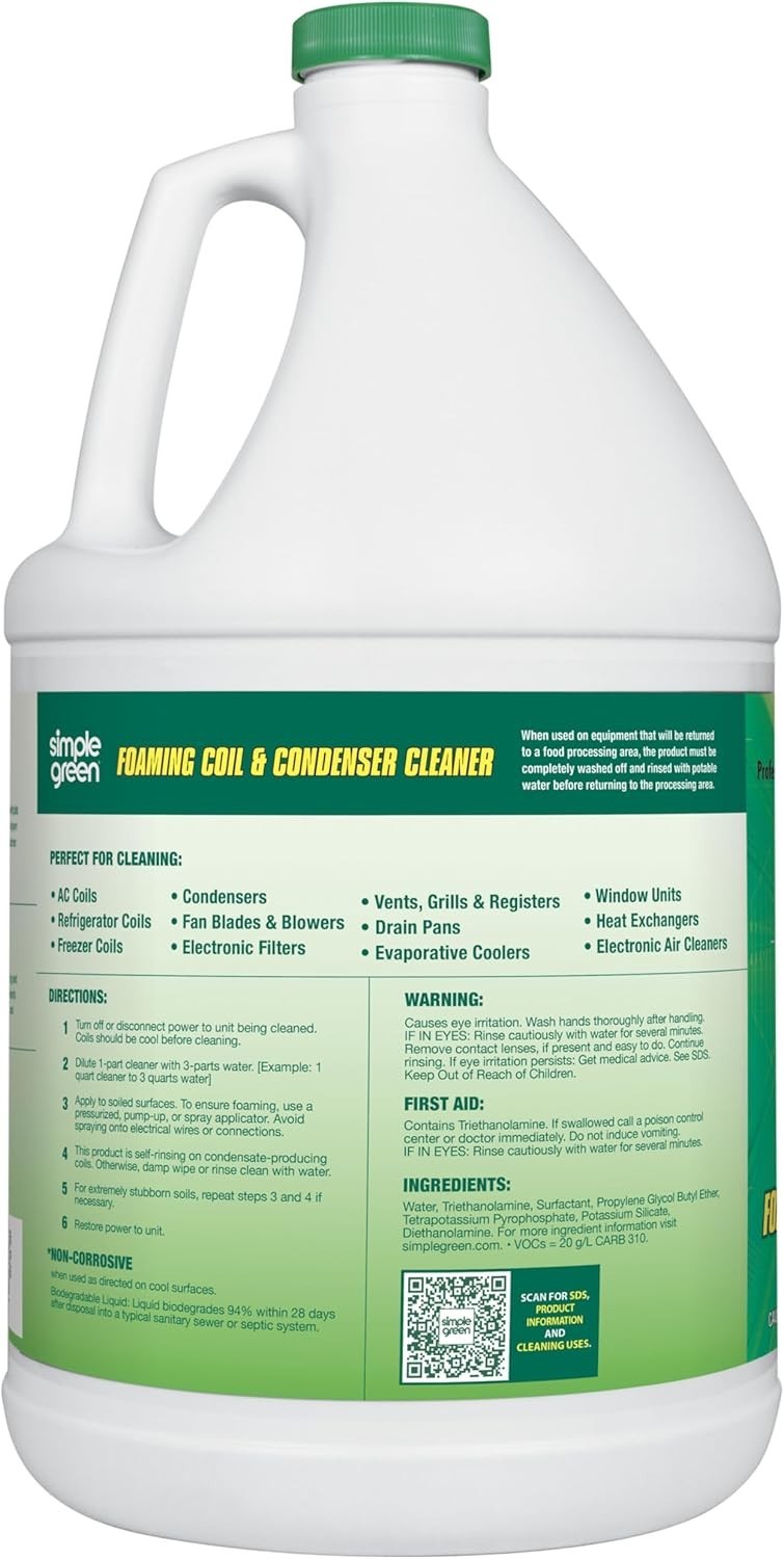 Foaming Coil Cleaner – Gallon, 128 Fl Oz Pack of 1