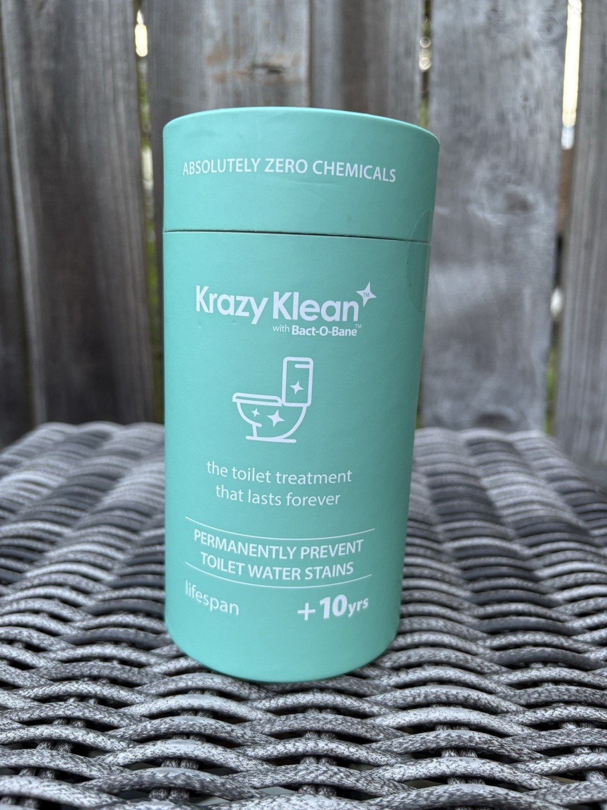 New Sealed Krazy Klean with Bact-O-Bane Chemical Free Toilet Treatment