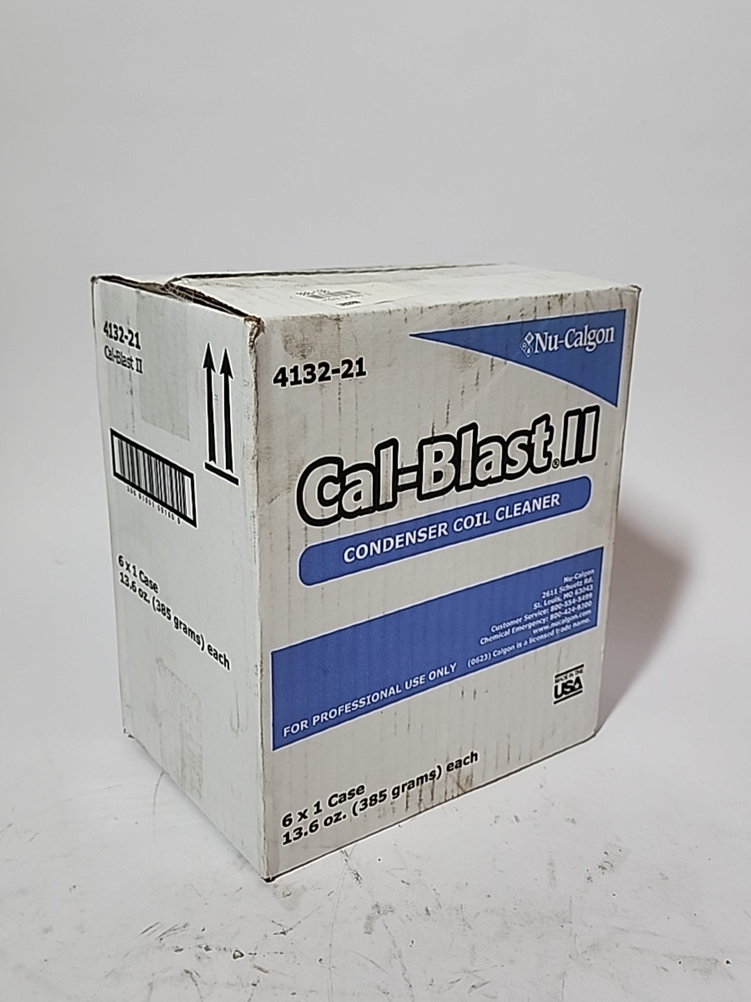 Nu-Calgon 4132-21 Cal-Blast II Condenser Coil Cleaner 13.6 oz Aerosol Case of 6