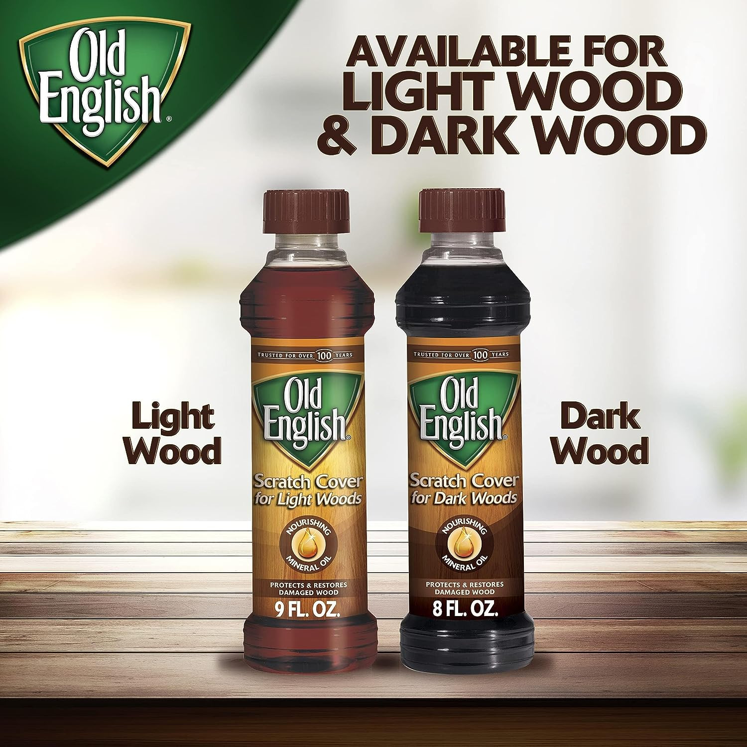 75144 Scratch Cover for Dark Woods, 8Oz Bottle, Wood Polish