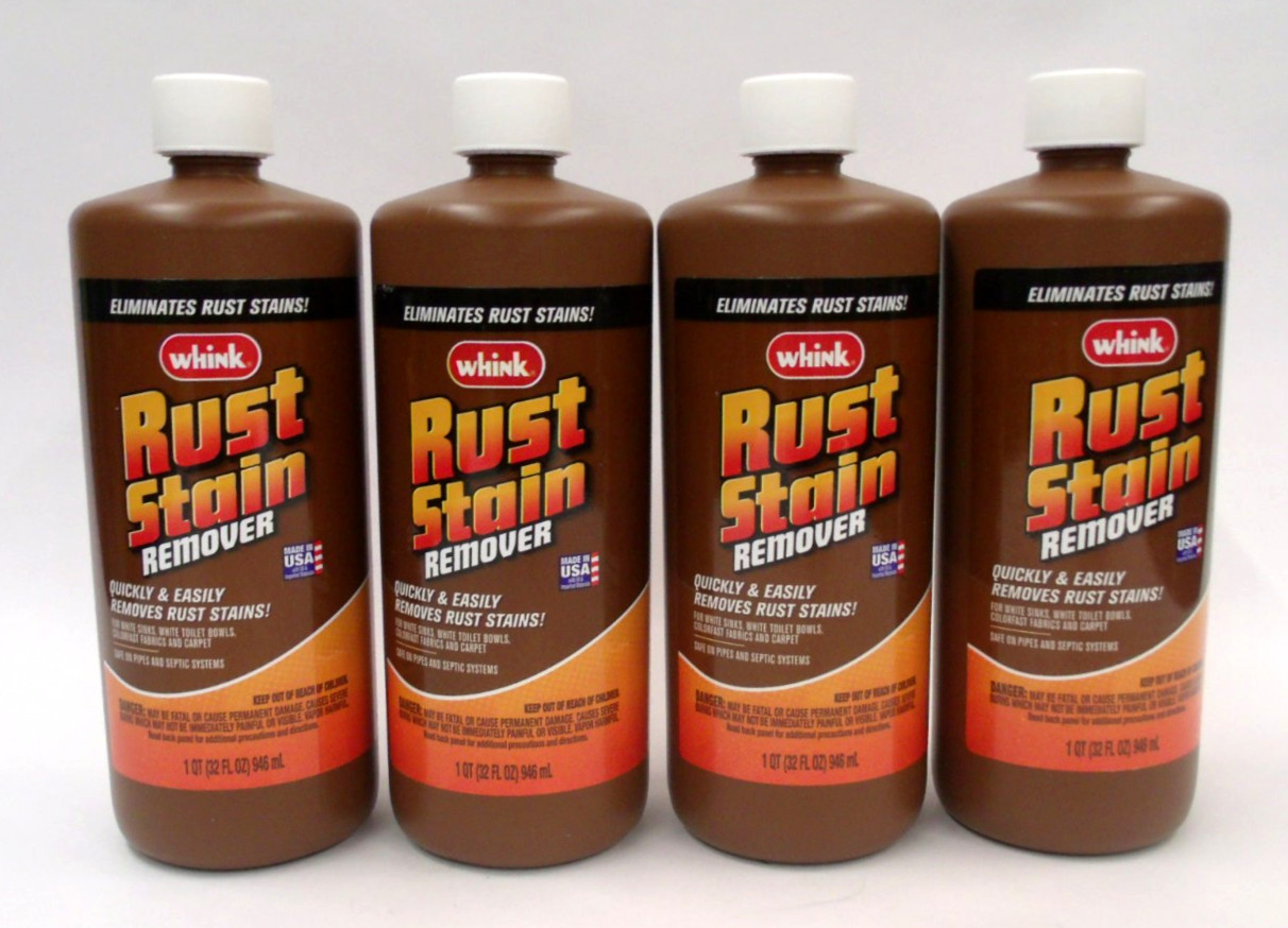 4 Whink No Scent Rust Stain Remover 32 oz Liquid Safe For Pipes, Septic Tanks