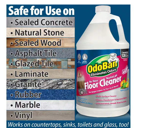 No Rinse Neutral pH Floor Cleaner Streak Free Multi-Surface Pet Odor Remover