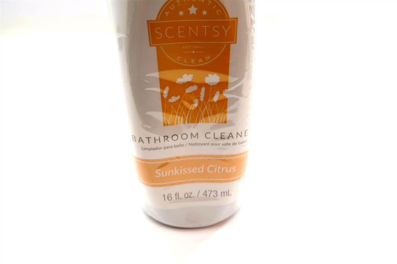 New SCENTSY BATHROOM CLEANER in Sunkissed Citrus Scent Spray Bottle 16 Oz 48853