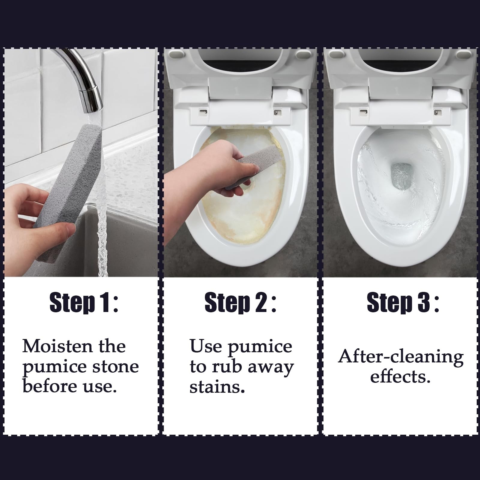 ZUFECY 6pc Pumice Stone for Home Cleaning Toilet Bowl Cleaning Sink and Tiles