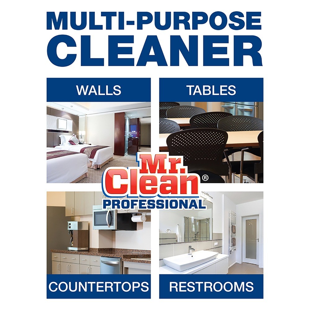 Mr. Clean Finished Floor Cleaner Lemon Scent, 1Gal For Ceramic, Vinyl Tile