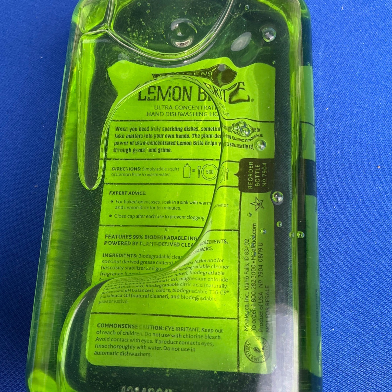 EcoSense Dishwashing Liquid Lemon Brite 16oz Green Apple Scented Concentrated