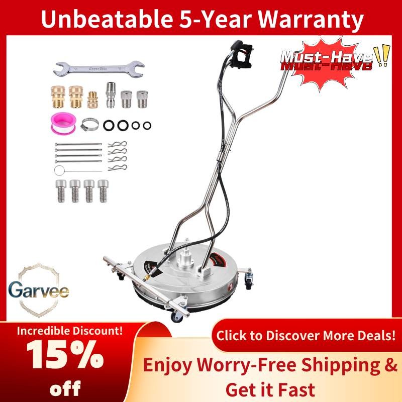 Pressure Washer Floor Cleaner 21 Inch with Handle for Concrete Patio Driveway