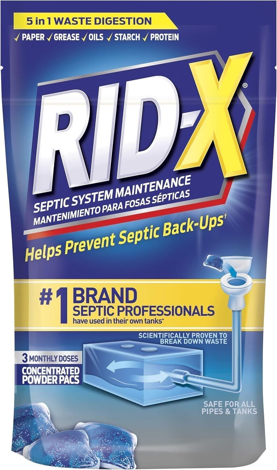 Dual-Action Septic Tank Treatment Pods – Natural Formula for 1500-Gallon Systems