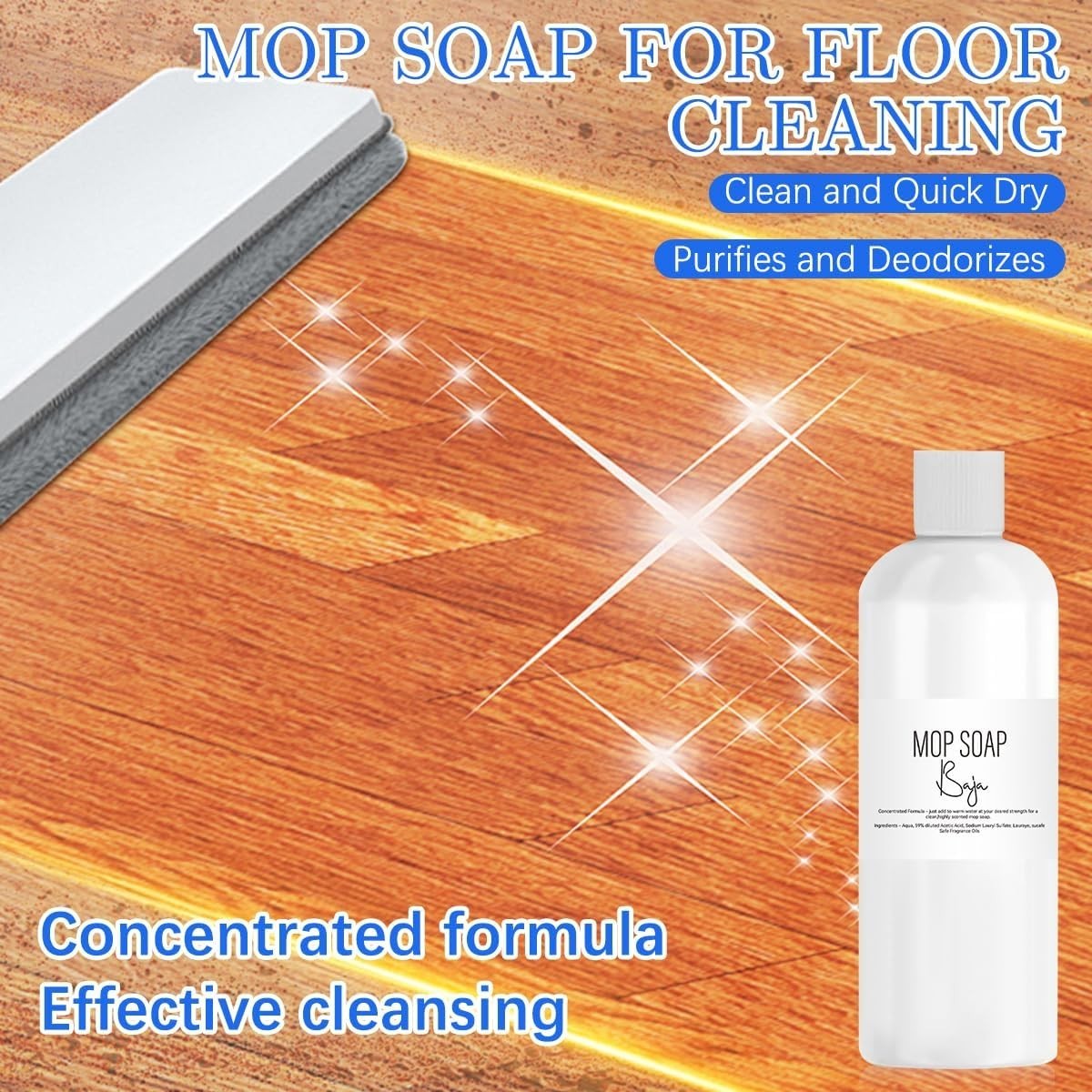 Mop Soap Brazilian Waves, Mop Soap Scented, Luxury Mop Soap, Mop Soap for Floor