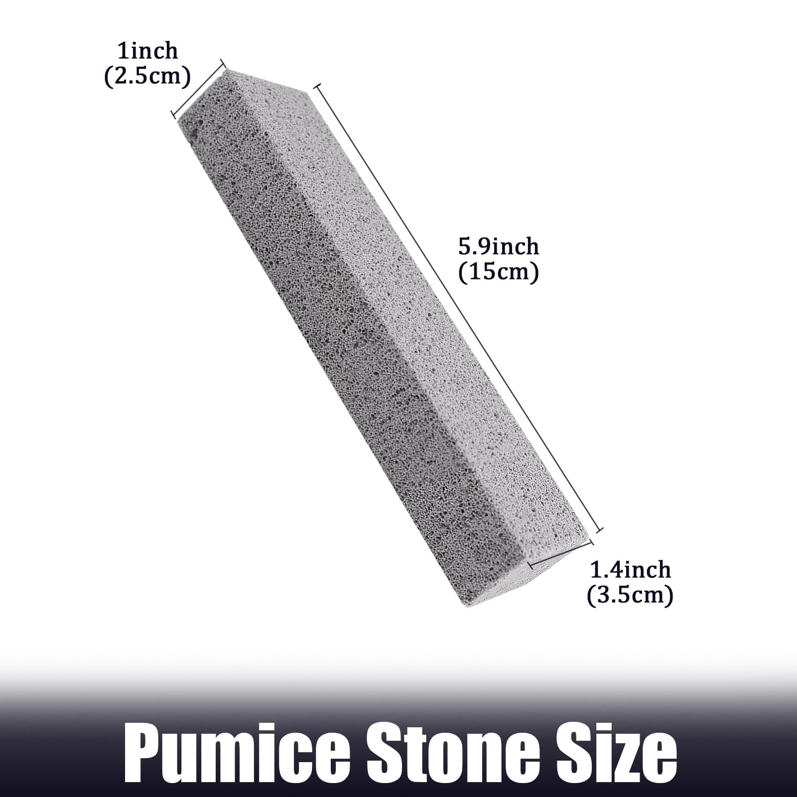 ZUFECY 6pc Pumice Stone for Home Cleaning Toilet Bowl Cleaning Sink and Tiles