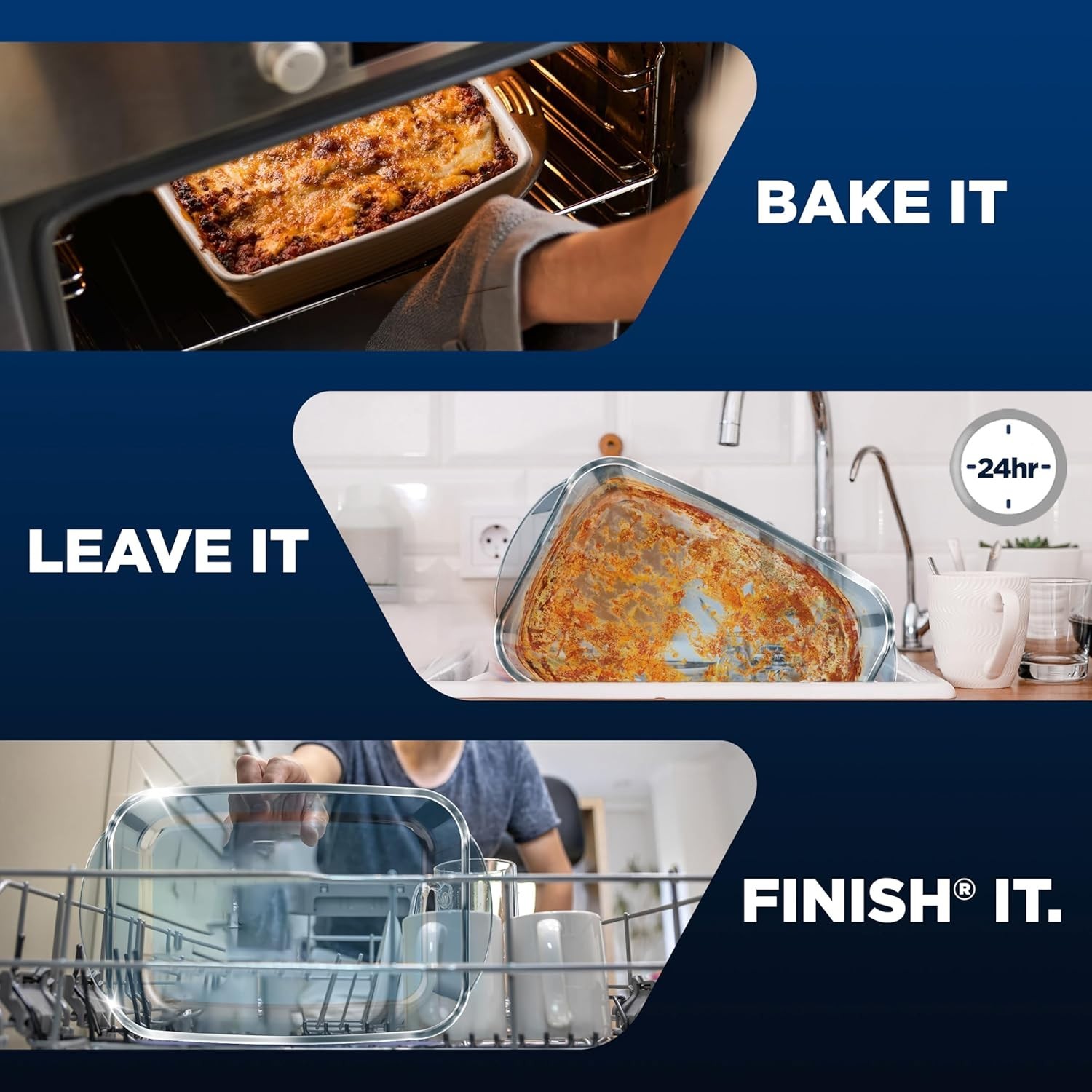 Dishwasher Pods, No Pre-Rinse Detergent, Tough on 24hr Dried Stains & Grease, 84