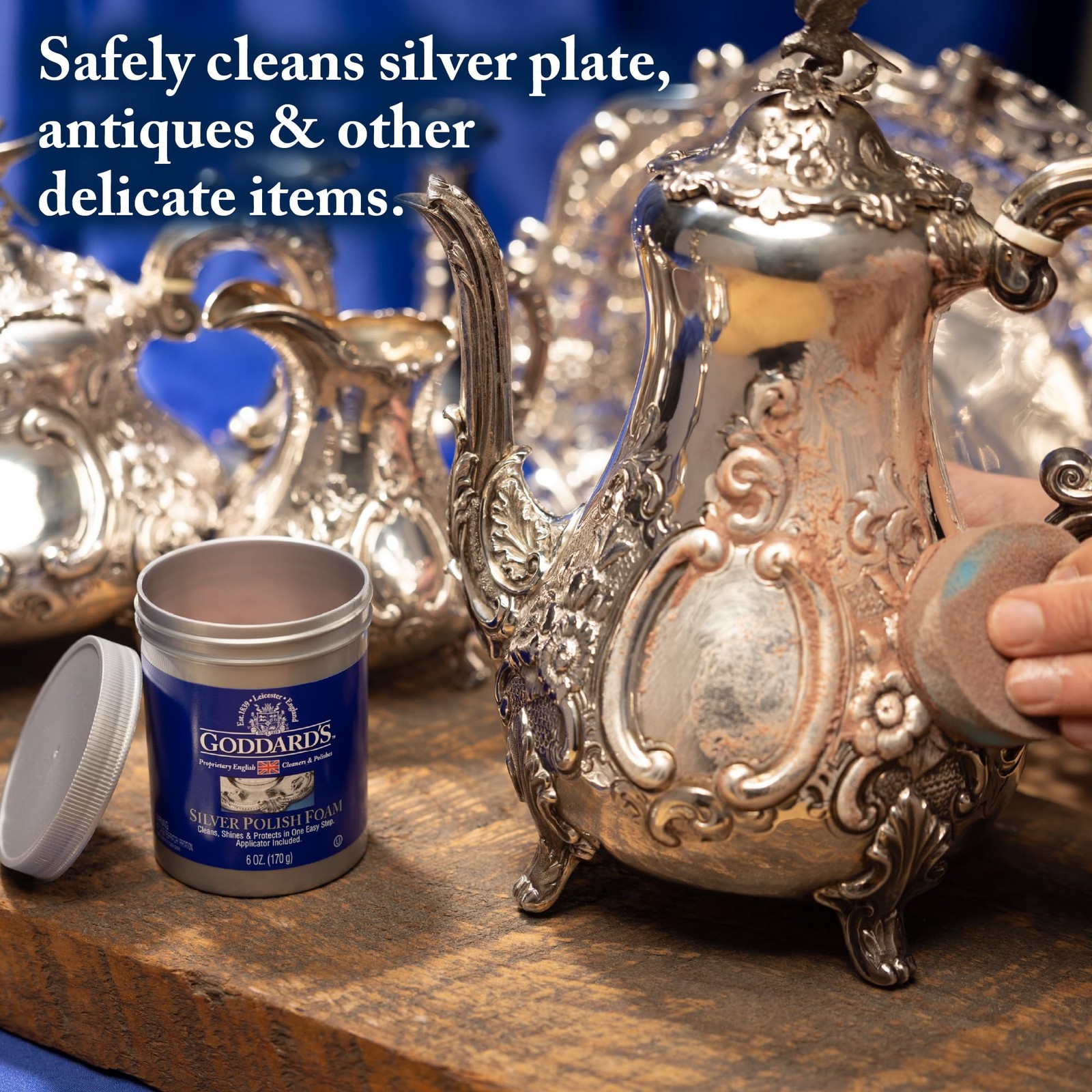 Goddard’s Silver Polish Foam – Silver Jewelry Cleaner for Antiques, Accessori…