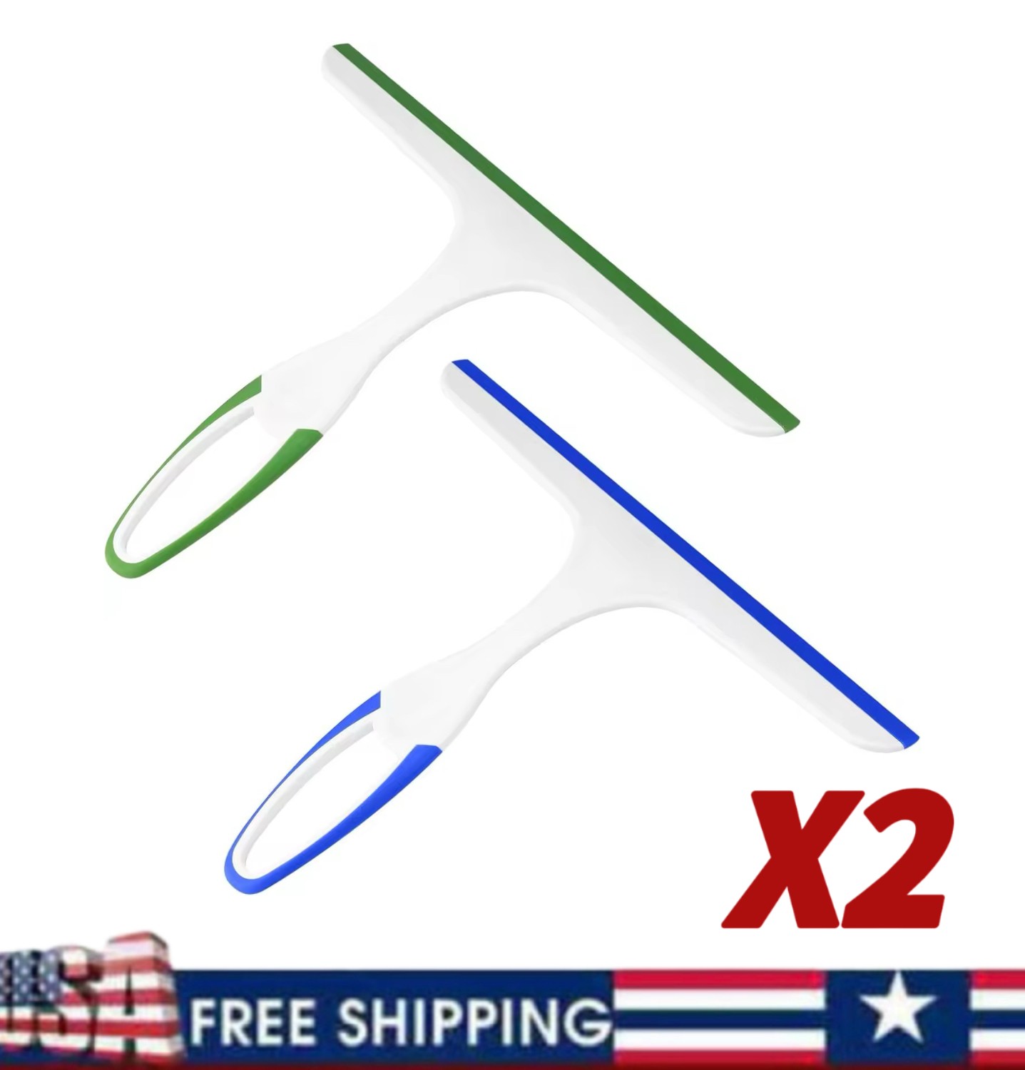 Window Mirror Car Windshield Squeegee Shower Glass Wiper Kitchen House Clean US