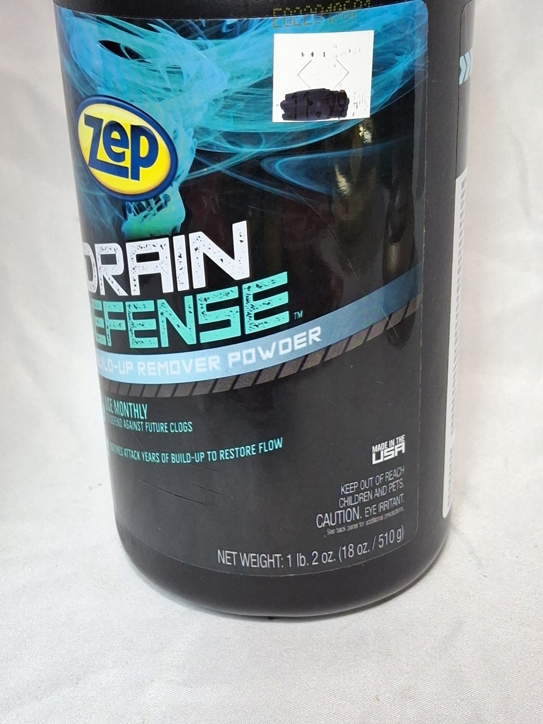 Zep DRAIN Defense Care Powder Build-Up Clog Remover Slow Disposals 18oz ZDC16