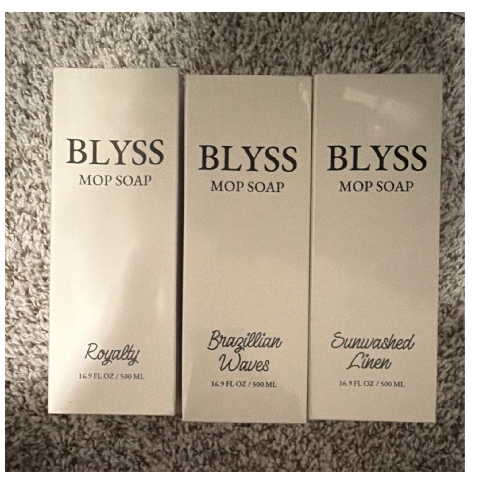 BLYSS Mop Soap Liquid for Hard Floors, Assorted Scent, 16.9 fl oz (3-Pack)