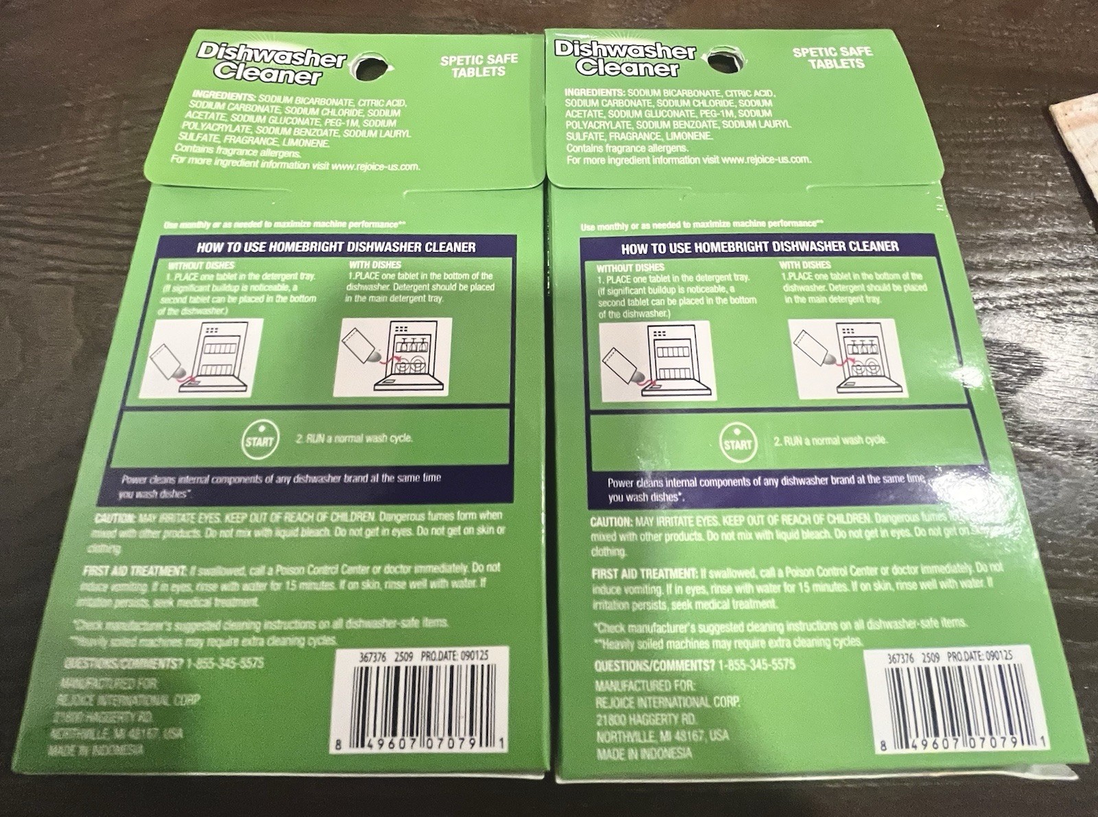 Dishwasher Cleaner Tablets 2 Pack Of 6 Tablets Total 12
