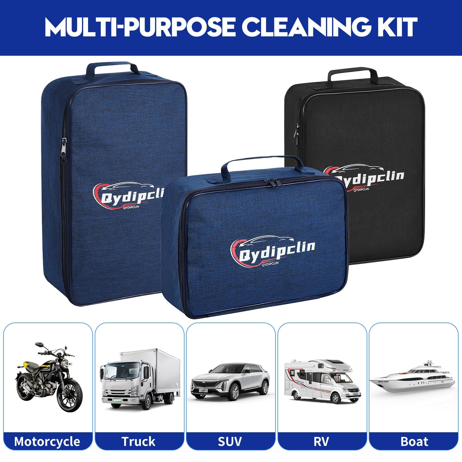 38Piece Car Detailing Kit with Brushes for Interior, Exterior, and Wheels