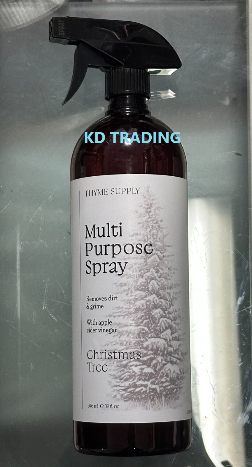 THYME SUPPLY ~ CHRISTMAS TREE Kitchen Refresher Clean Odor Eliminator 946ml
