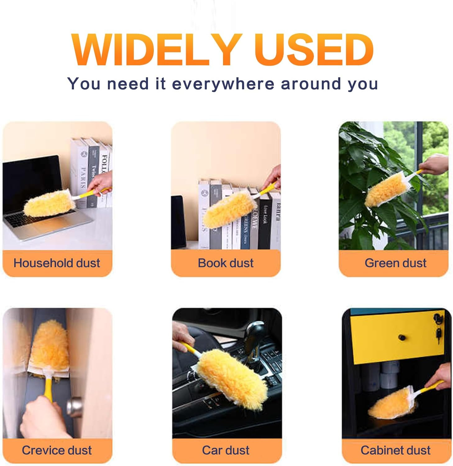 Heavy Duty Duster Refills, Unscented Disposable Dusters Kit for Cleaning Dusting