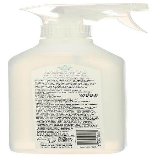 Whole Foods Market, Glass Cleaner, Unscented, 26 Fl Oz – Pack Of 2