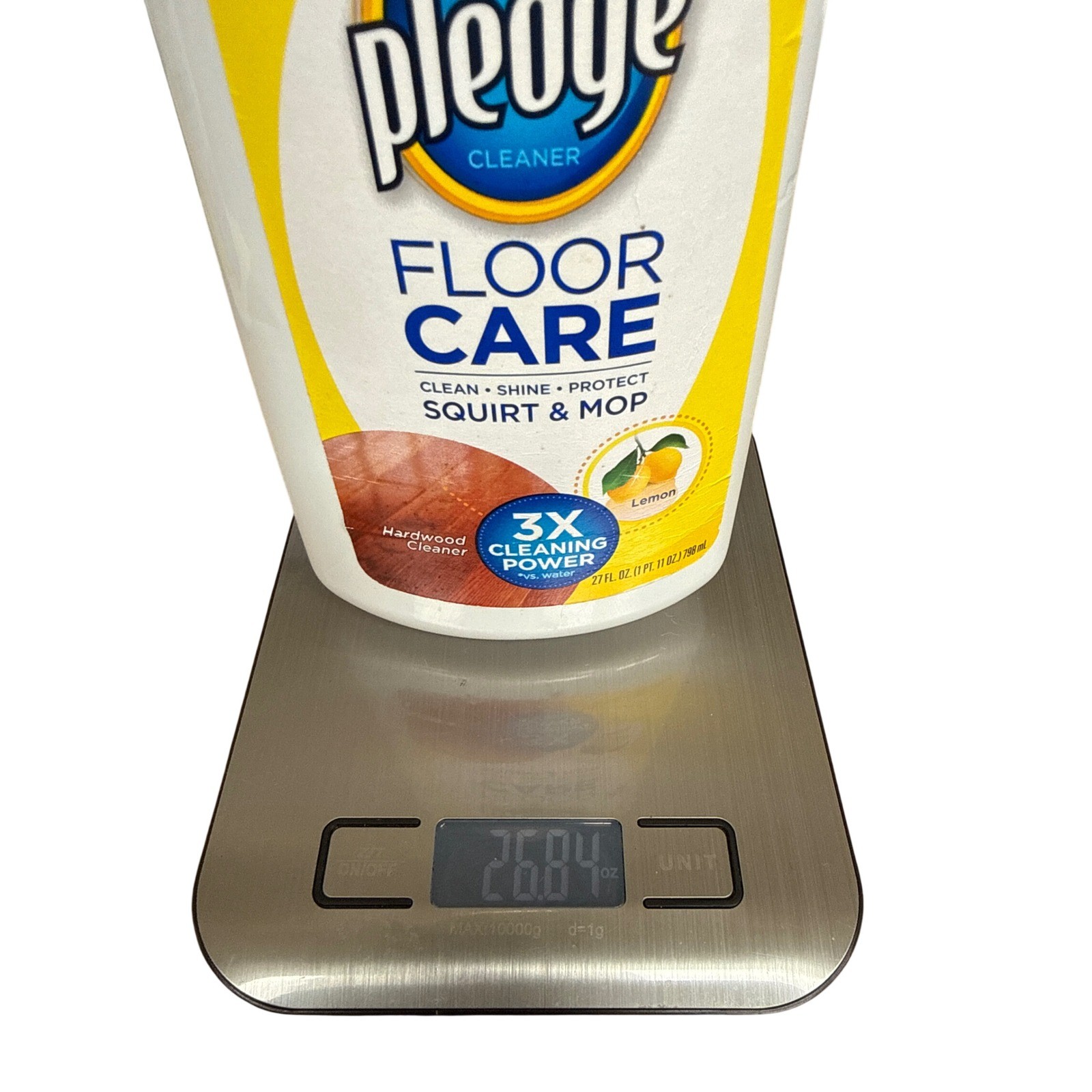 Pledge FloorCare Squirt & Mop Hardwood Cleaner Lemon Scent 27 fl oz Bottle
