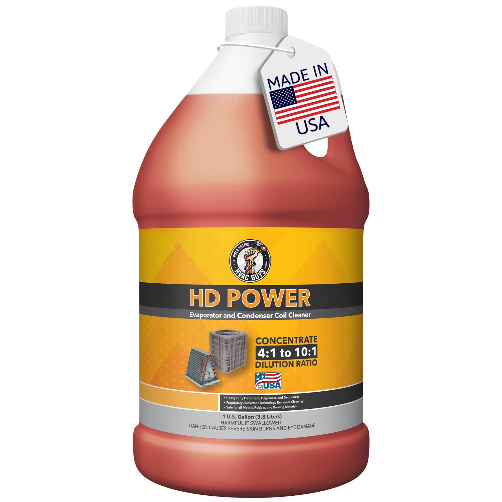 HVAC Guys AC Coil Cleaner for Condensers & Evaporators | No Rinse Coil Cleaner