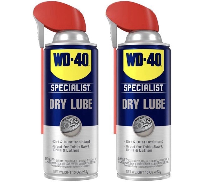 2X WD-40 Specialist Dry Lube w/ PTFE Dirt Dust Corrosion Resistant 10 Oz