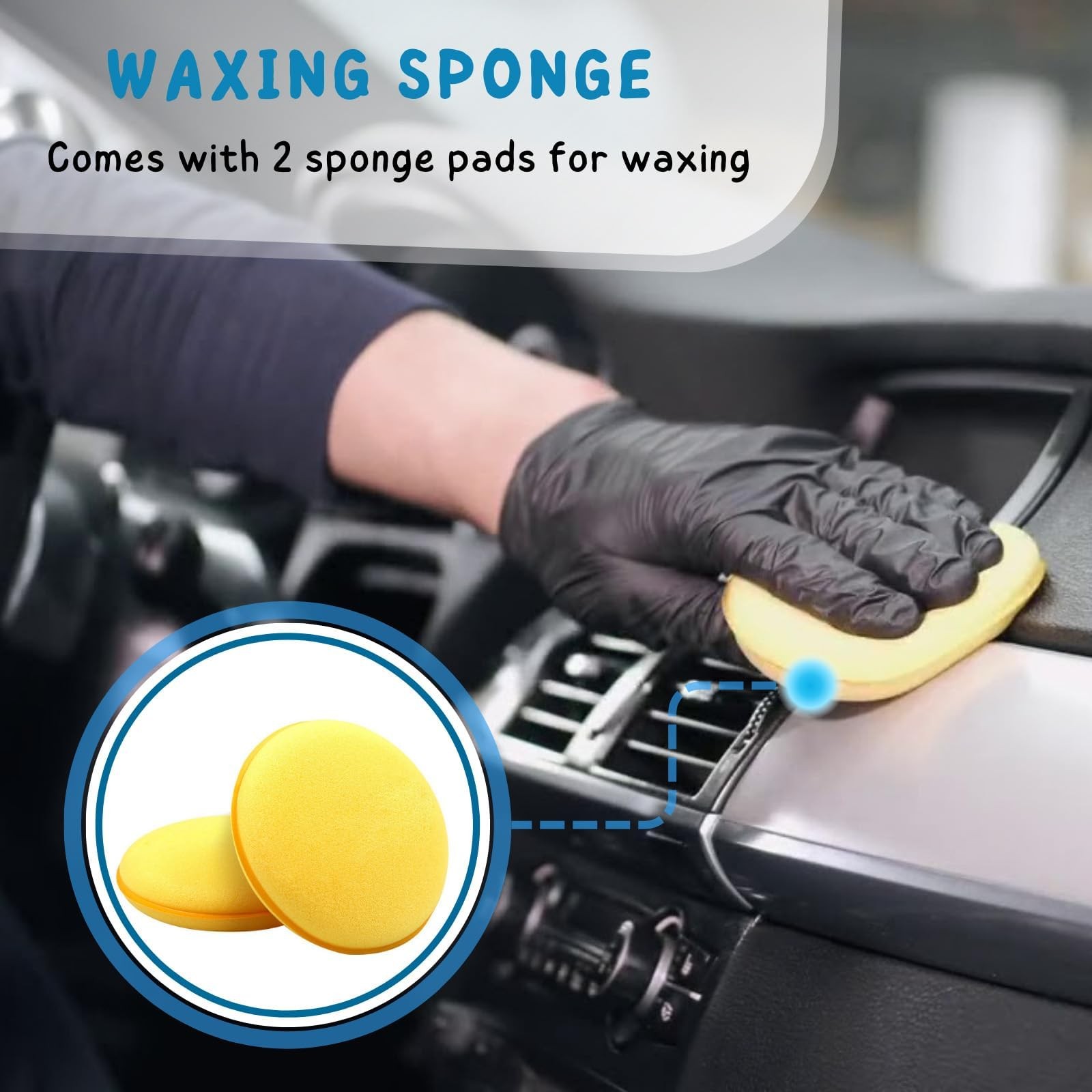 Car Wash Brush with Long Handle, 55” Vehicles Exterior Washing Supplies, Sof…
