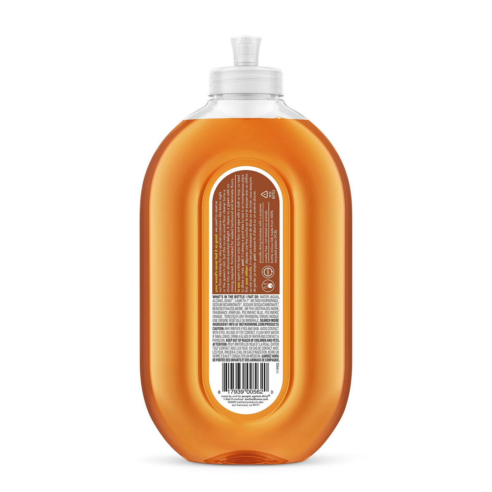 Method Squirt + Mop Hardwood Floor Cleaner, Almond, 25 Ounce, 1 pack, Packaging