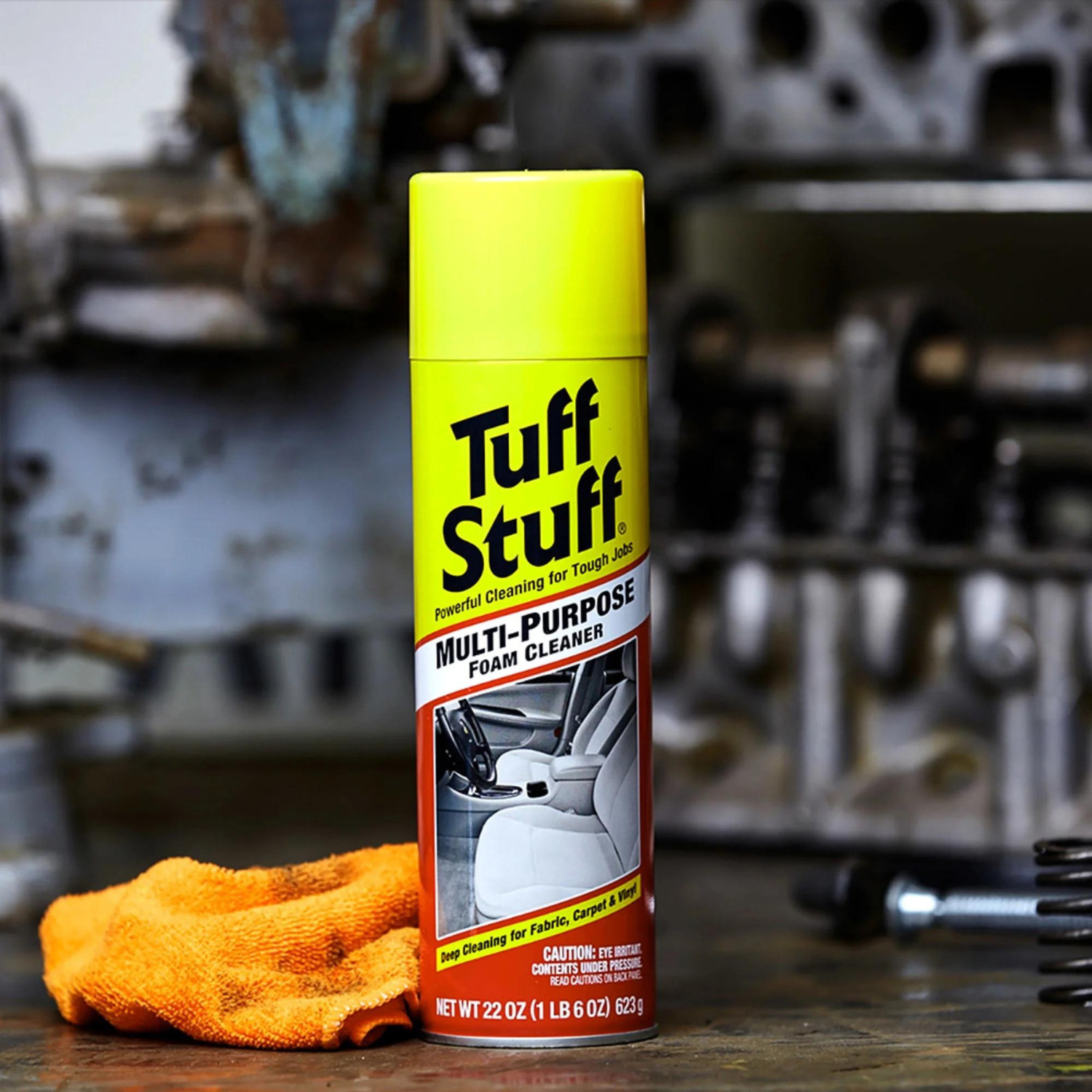 (2 Pack) Tuff Stuff Multi Purpose Foam Cleaner For Fabric, Carpet & Vinyl, 22 Oz