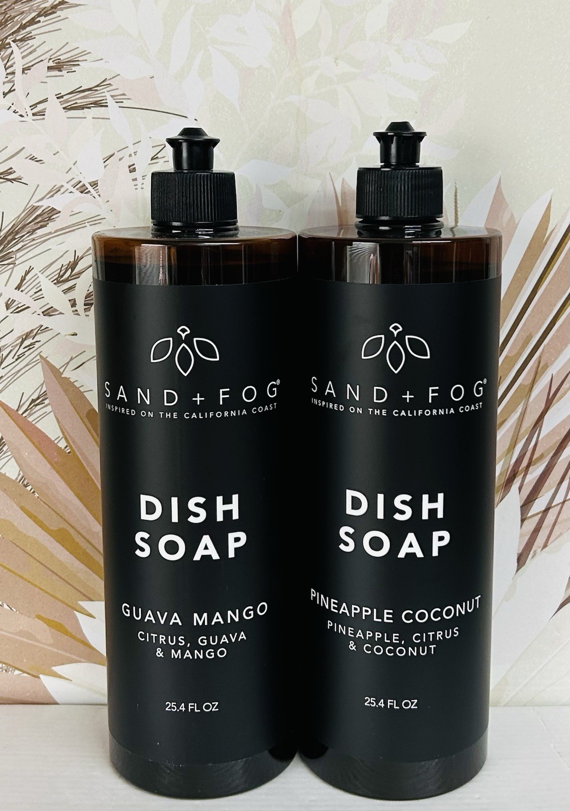 Sand + Fog ~ Guava Mango & Coconut Lychee Dish Soap 25.4 fl oz Each