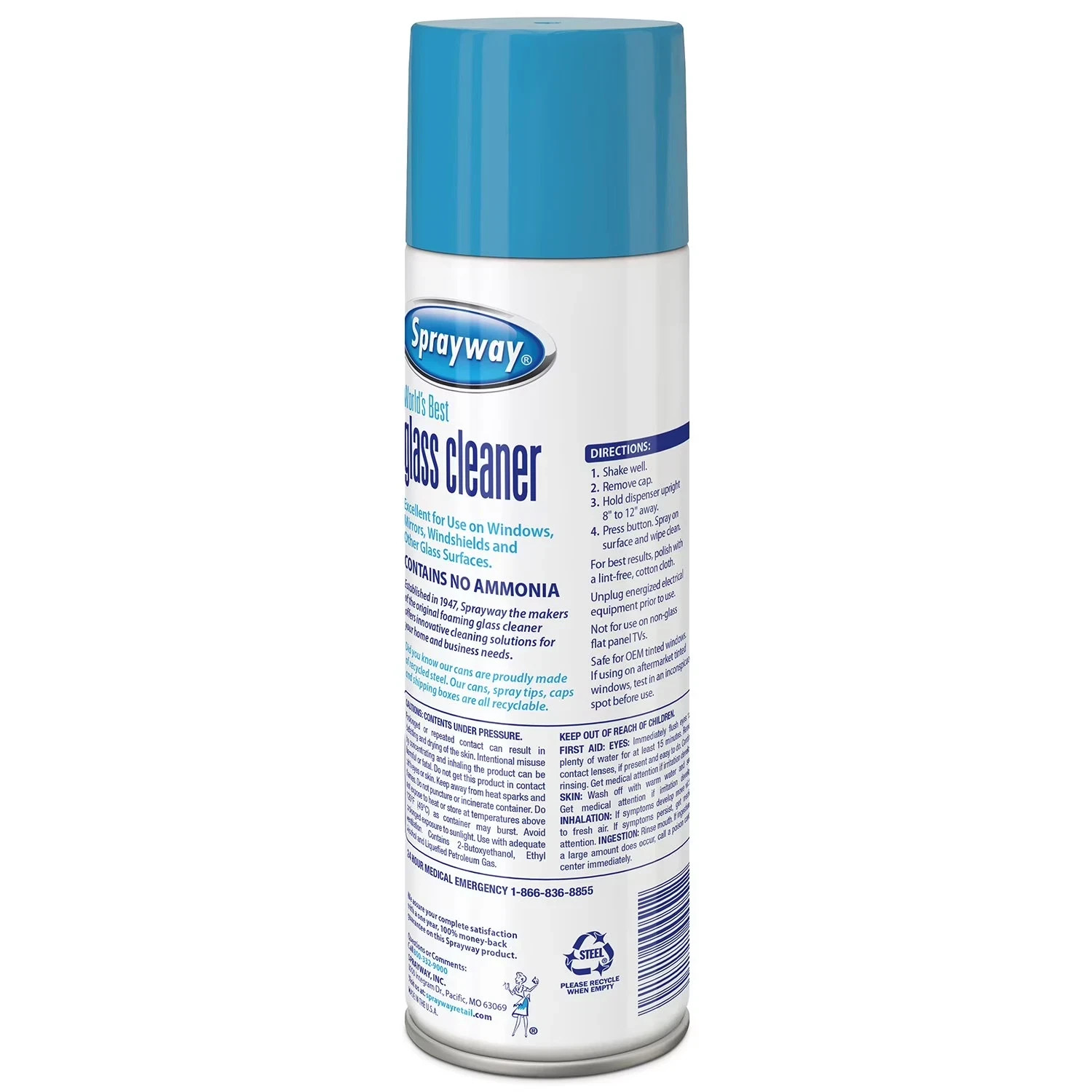 12 Pack Sprayway Glass Cleaner, 19oz FREE SHIPPING
