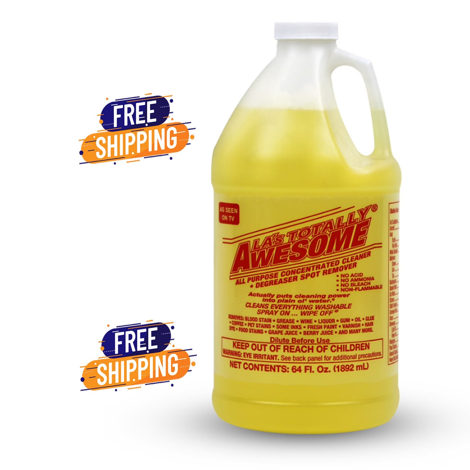 LA’s Totally Awesome All Purpose Concentrated Cleaner & Degreaser, 64 fl oz
