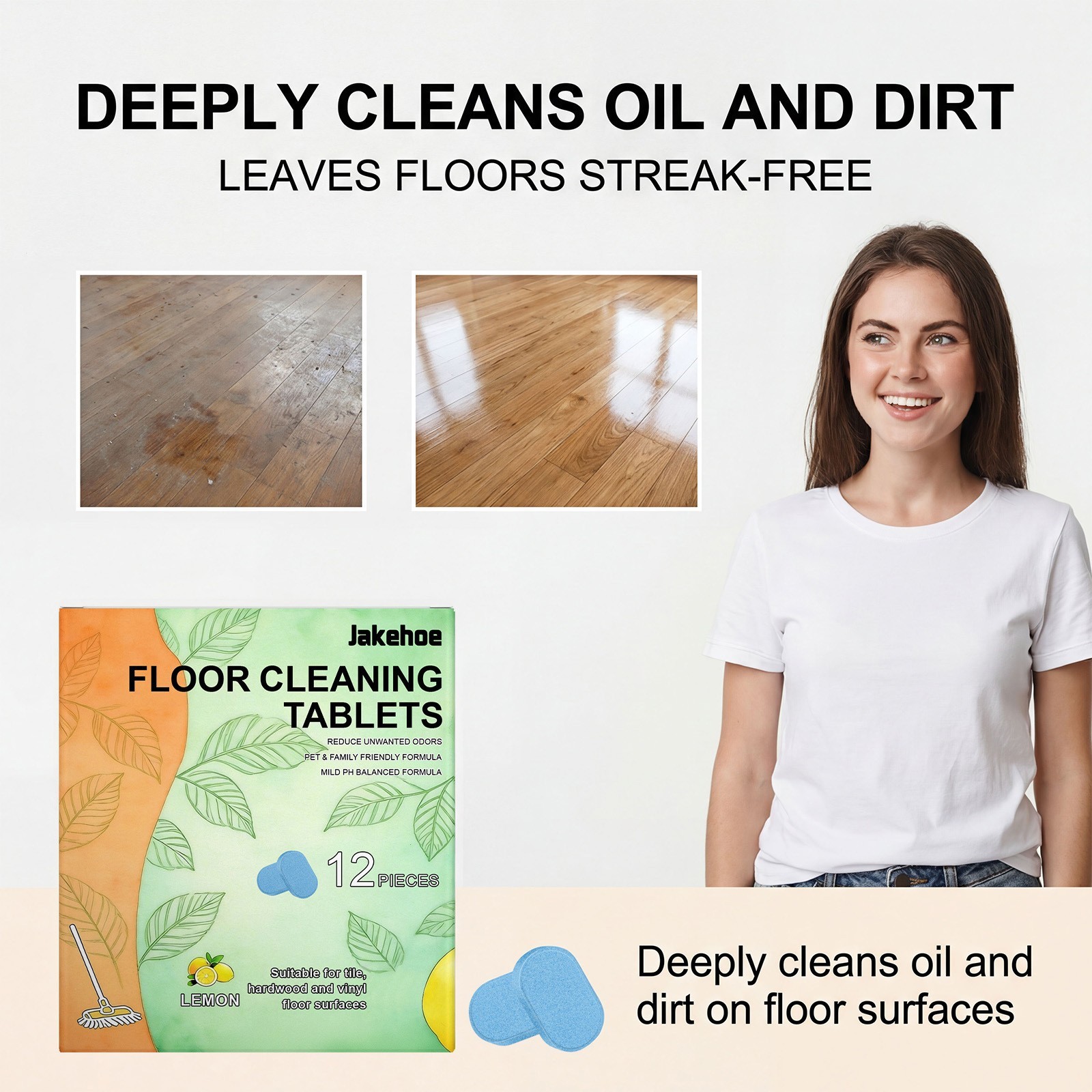 12~36Pieces Floor Cleaning Tablets – Powerful Floor Cleaner Cleaning Tablets CW