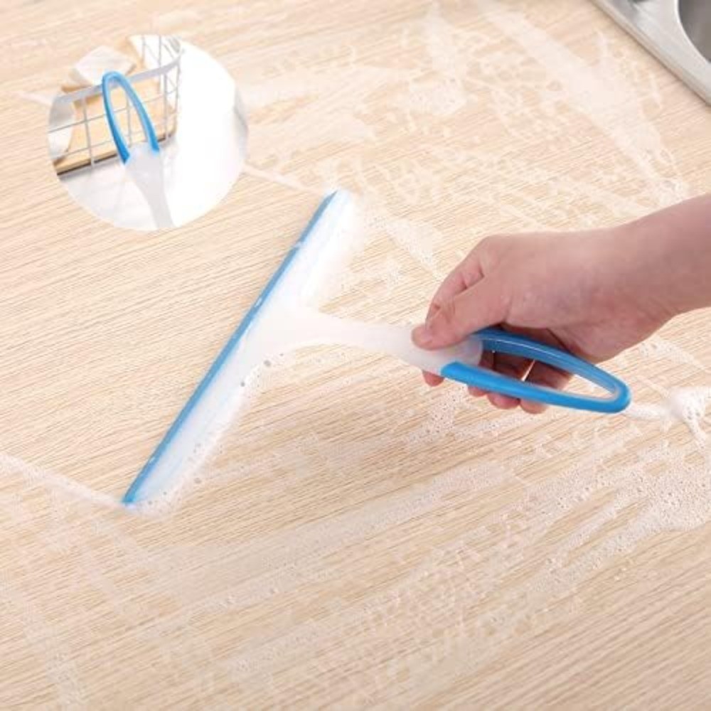 Silicone Shower Squeegee for Doors and Tiles Handheld Bathroom Window