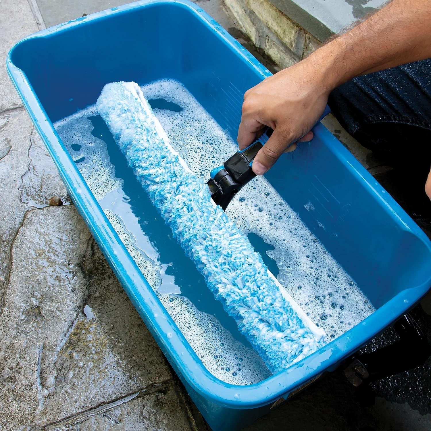 Portable 6 Gallon Mop Bucket 5-Pack with 2 Pour Spouts and Ergonomic Handle