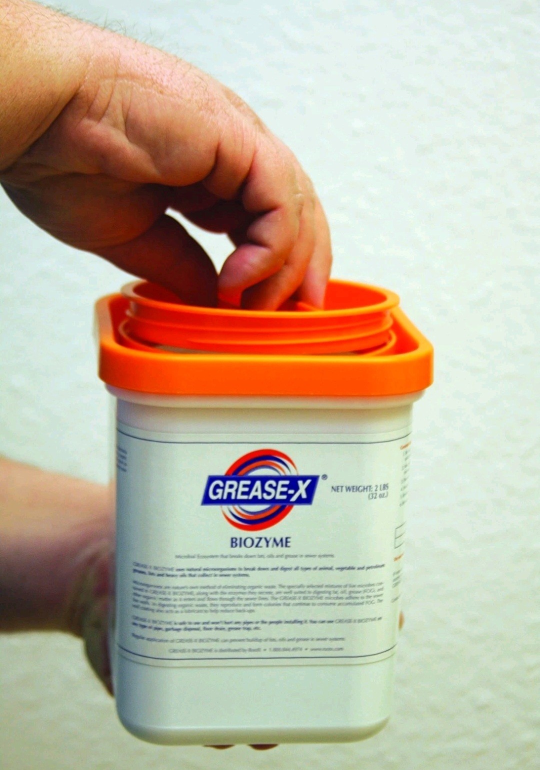 RootX GREASE-X BIOZYME JAR Microbes for sewers, drain lines and septic systems