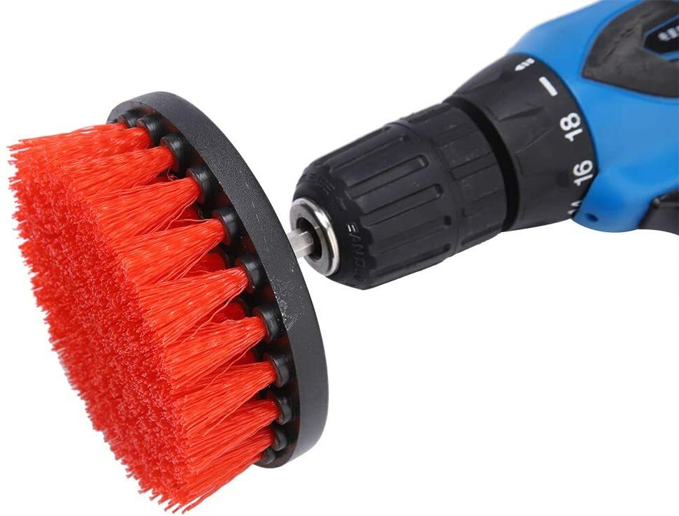 Drill Brushes Set 3pcs Tile Grout Power Scrubber Cleaner Spin Tub Shower Wall