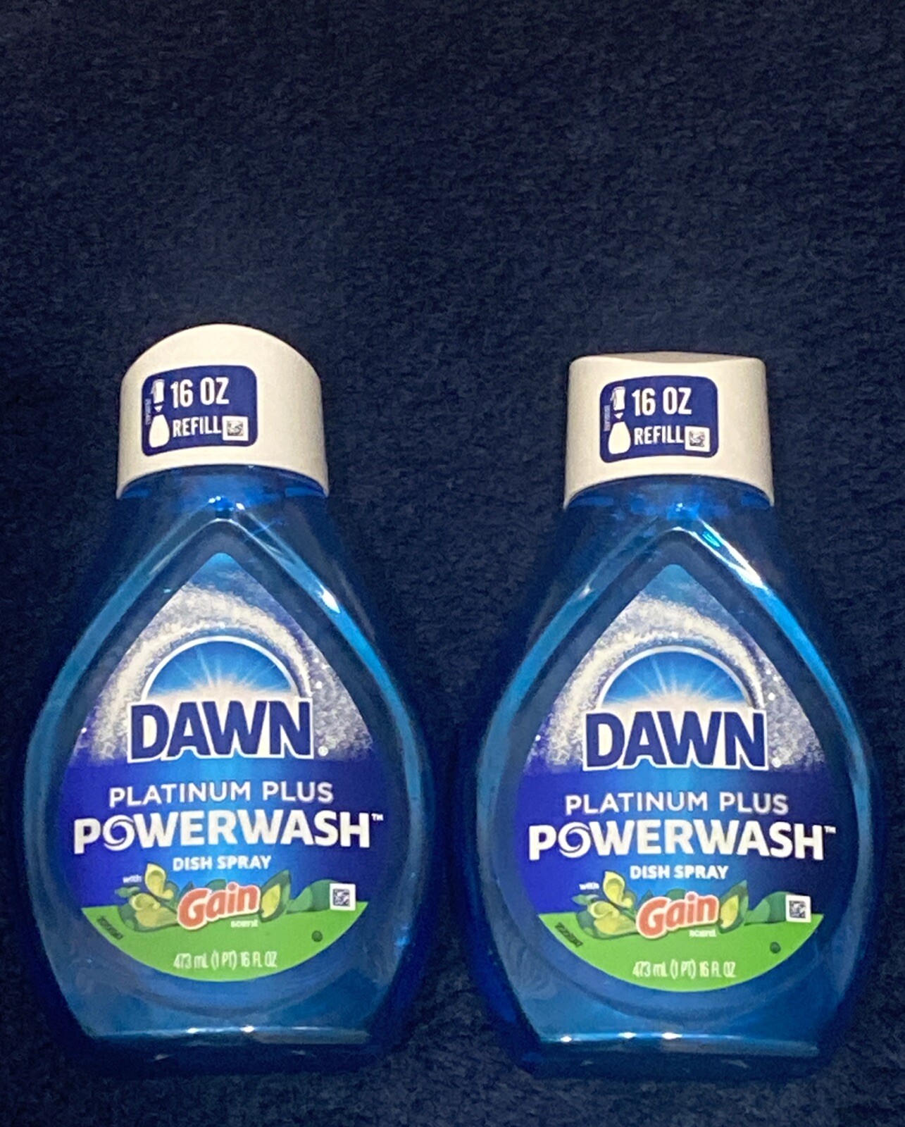2 PACK Dawn Powerwash Gain Original Scent Spray Refills, 21.5 fl oz each NEW