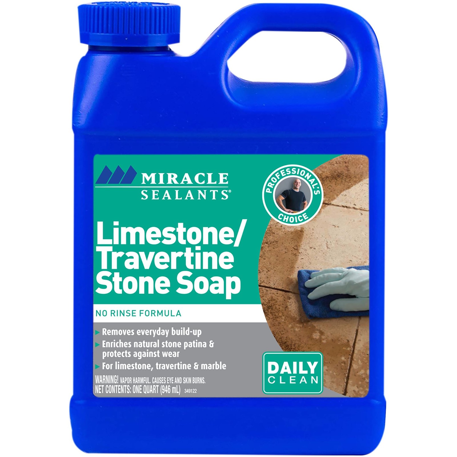 Miracle Sealants Limestone & Travertine Soap, 1 Quart- LTSS6QT