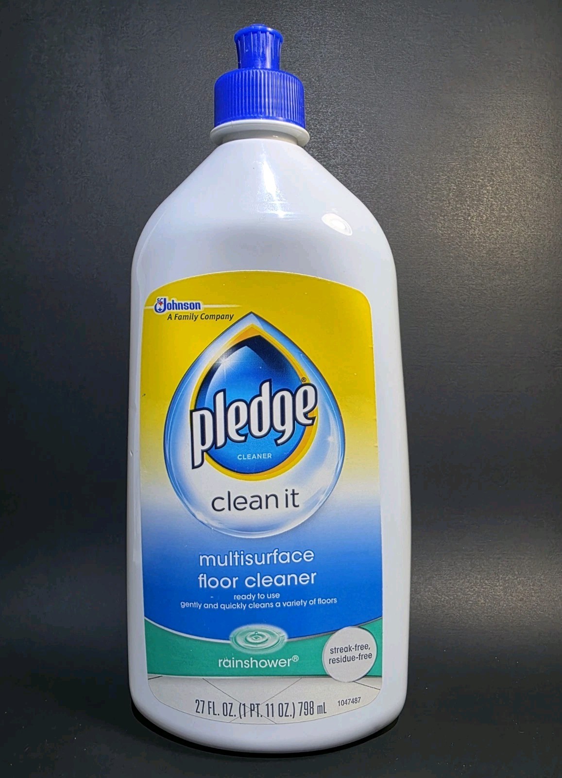 ( 1 ) Pledge Clean It Multisurface Floor Cleaner ~ Rainshower~ 27 fl oz.
