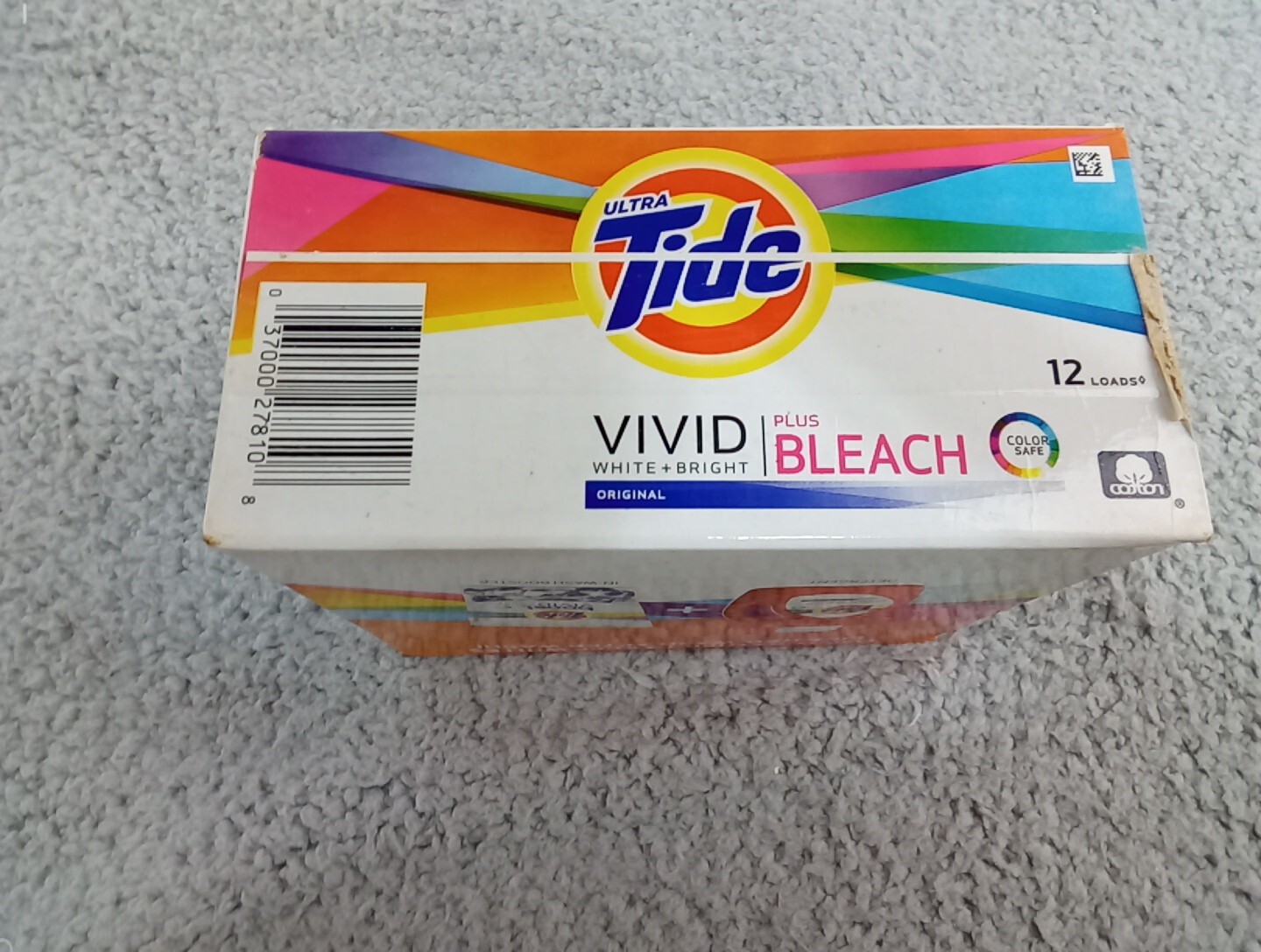 ULTRA Tide VIVID white + bright with bleach Laundry Detergent Powder 21 Oz