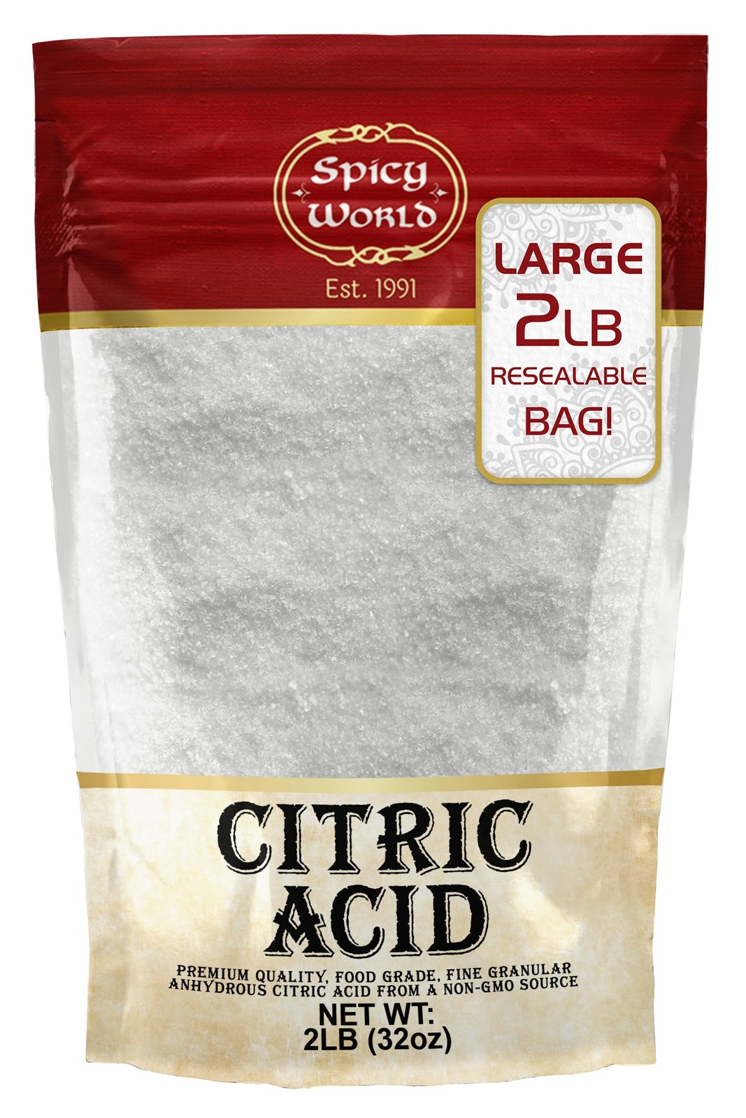 Citric Acid 2 LB Bag 100% Pure, Food Grade & NonGMO Citric Acid Powder For …