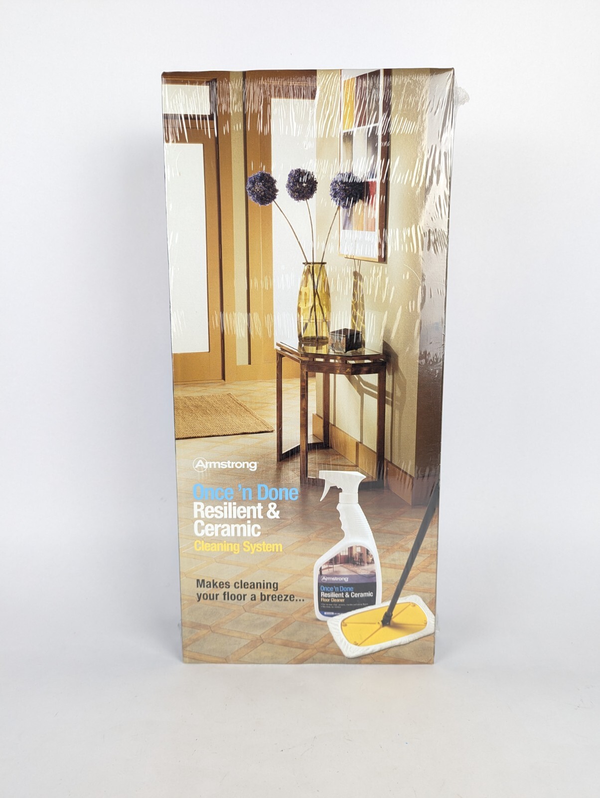 NEW Armstrong Once ‘n Done Resilient Ceramic Cleaning System Spray & Mop SEALED