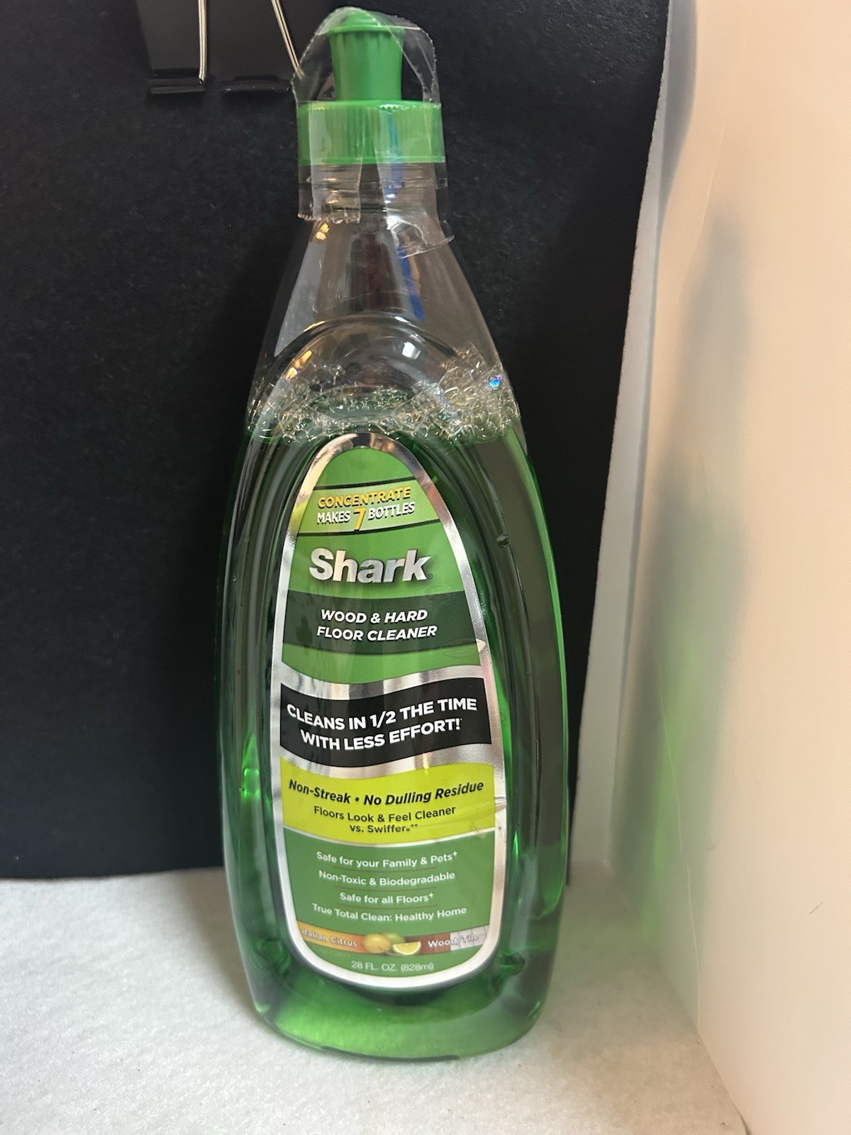Shark Wood & Hard Floor Cleaner Italian Citrus 28 Oz Concentrate Wood Tile Read