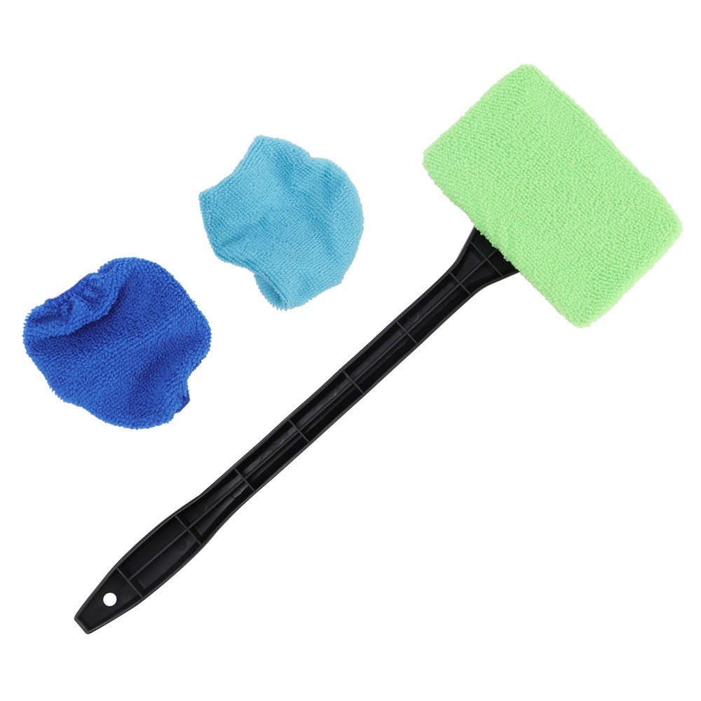 3 Pack Window Windshield Cleaning Tool Microfiber Car Wiper Cleaner Glass Brush